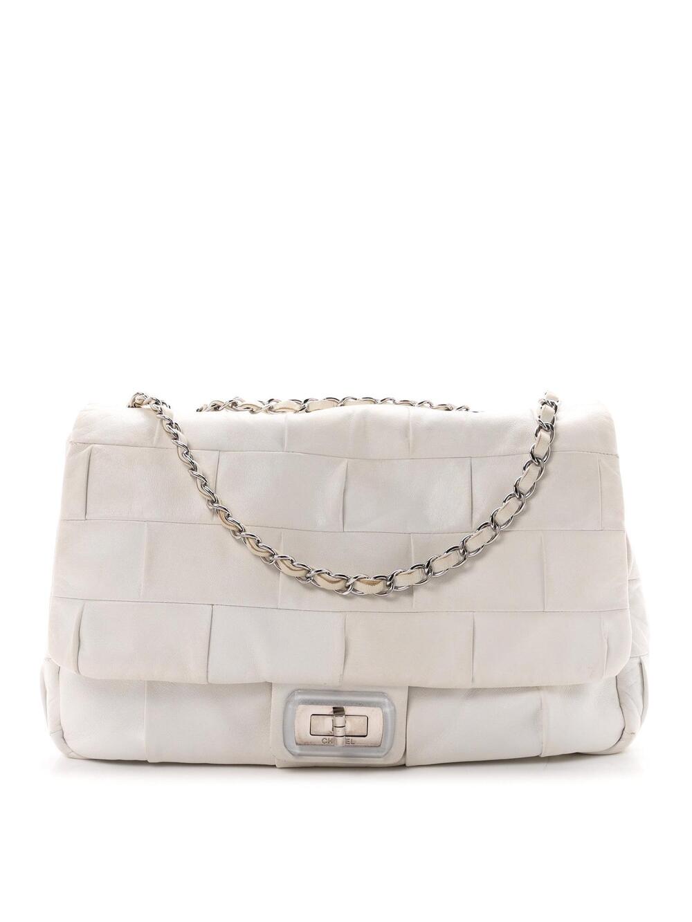 Chanel Lambskin Igloo Single Flap White #346273C18B